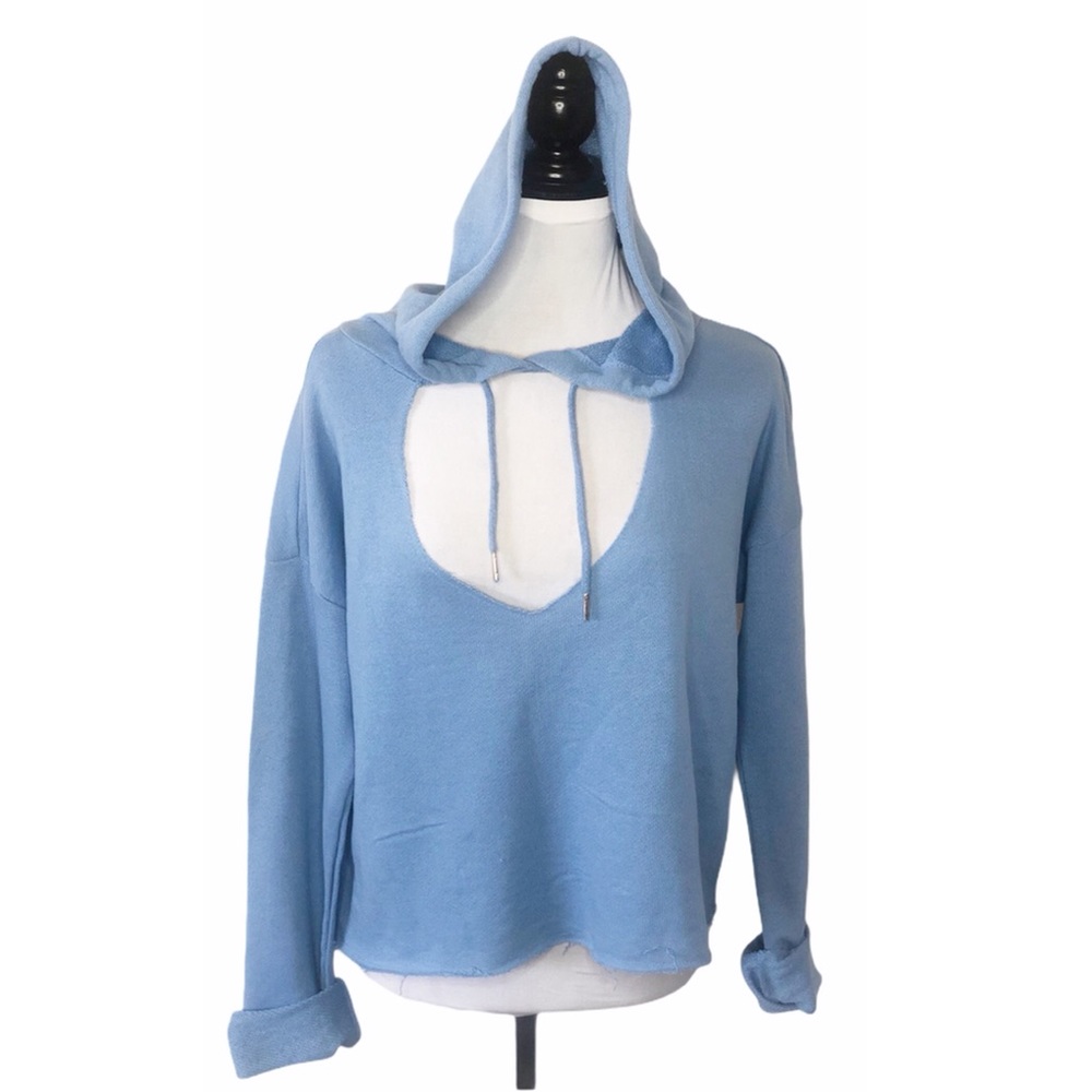 Exist Blue Sexy Hoodie Sweater Size Large